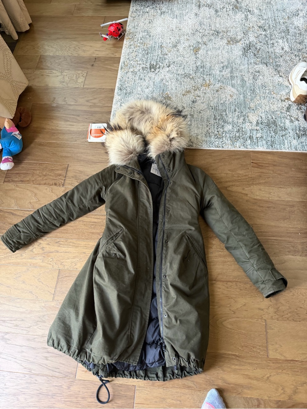Moncler green Quilted Jacket with Branded Tag